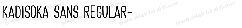 Kadisoka Sans Regular字体转换